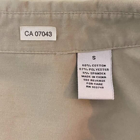 Vintage 90s Grey Button Down Shirt with Metal Hardware Cargo Utility Grunge Y2K - Picture 8 of 12